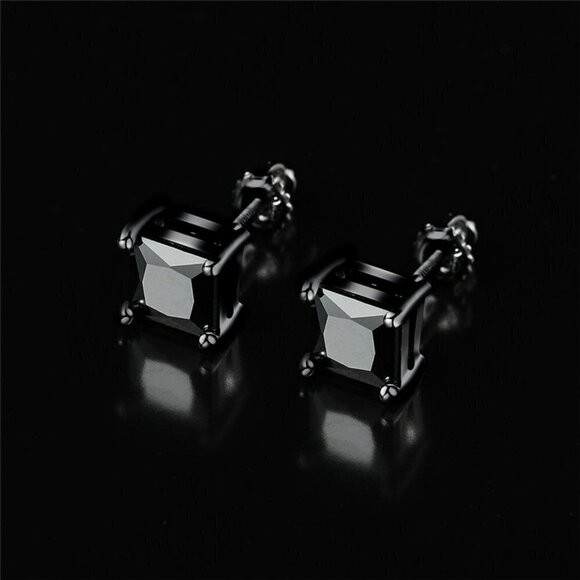 4MM S925 Sterling Silver CZ Stud Earrings for Women/Girl, US19251020 - Picture 5 of 14